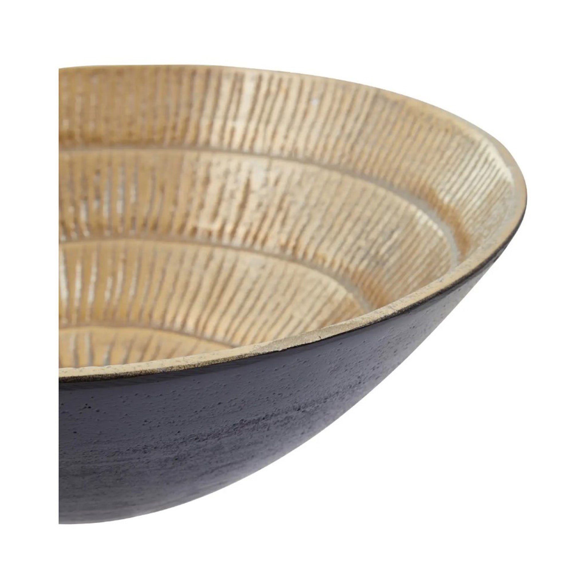 Black and Gold Textured Bowl